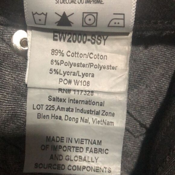 Edwin Women’s Size 28 Pixie 9” Mid Rise Skinny Denim Jeans in Black - Picture 10 of 10